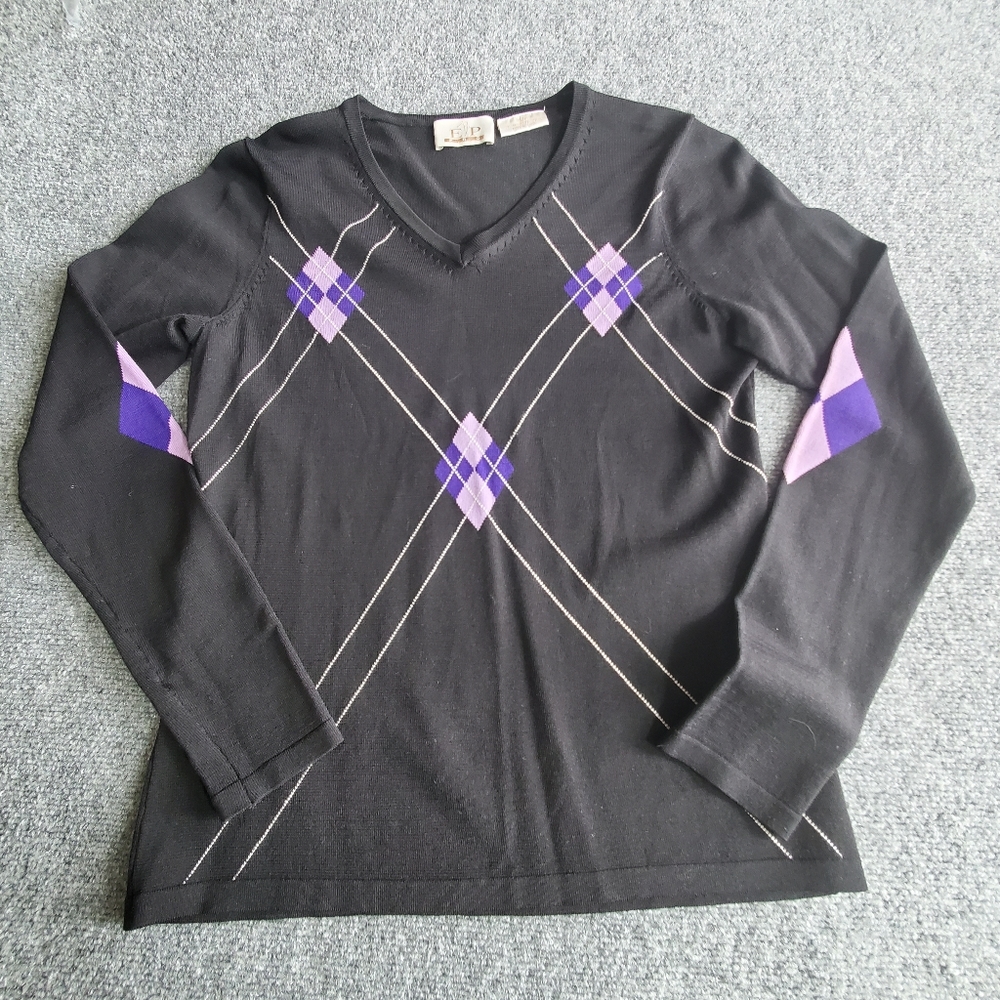 E P Pro Golf Small sweater argile Black pink
